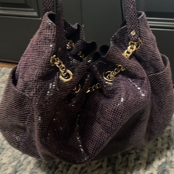 EUC Michael Kors Slouchy Python Shoulder Bag - Picture 3 of 6